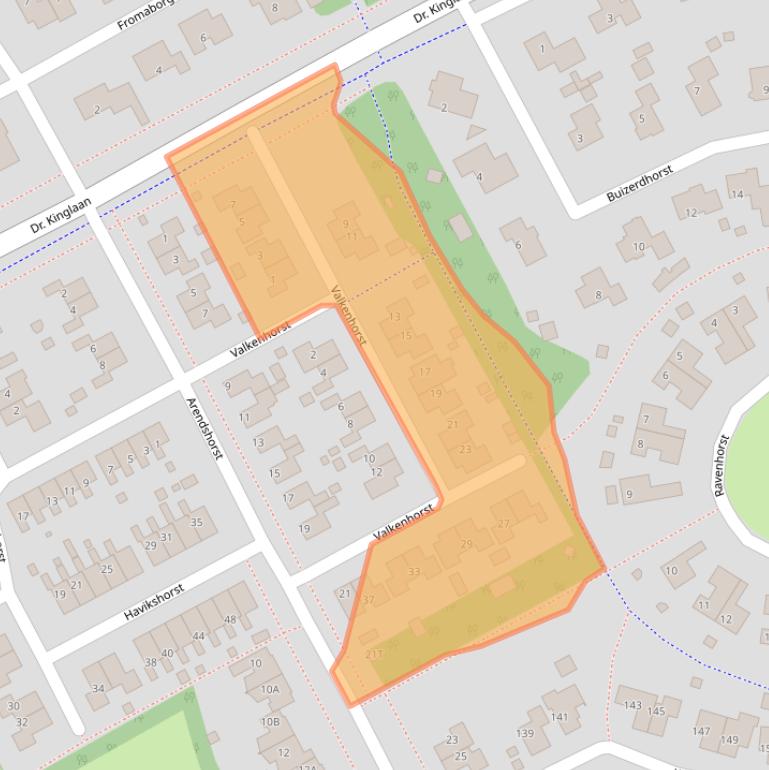 Kaart van postcodegebied 9502HJ.