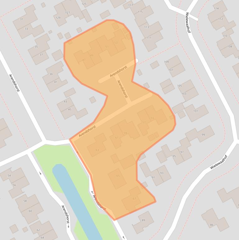 Kaart van postcodegebied 9502HR.