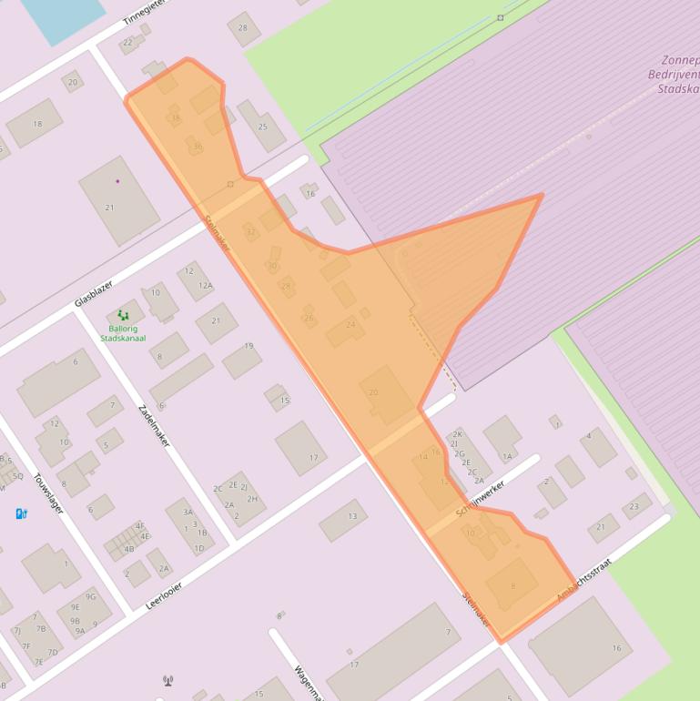 Kaart van postcodegebied 9502KA.