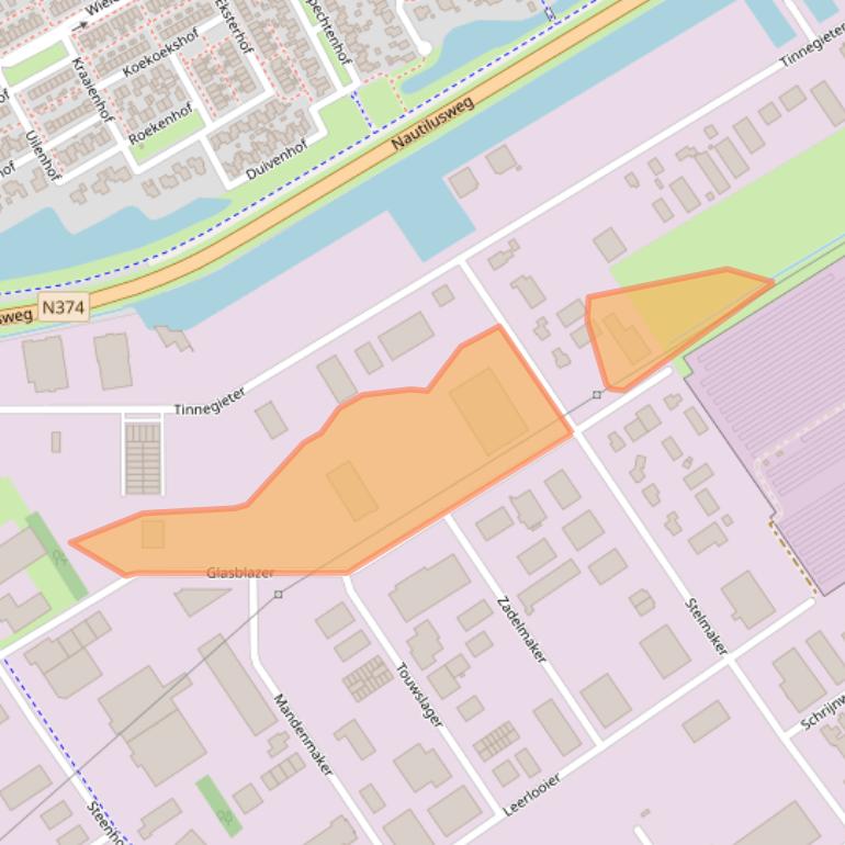 Kaart van postcodegebied 9502KB.