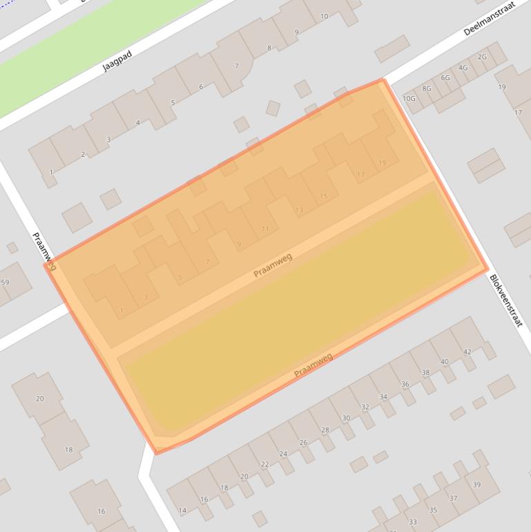 Kaart van postcodegebied 9502PC.