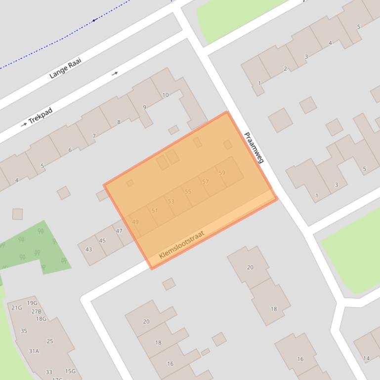 Kaart van postcodegebied 9502PG.