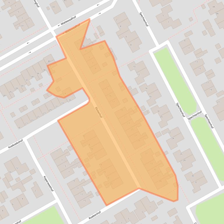 Kaart van postcodegebied 9502SJ.