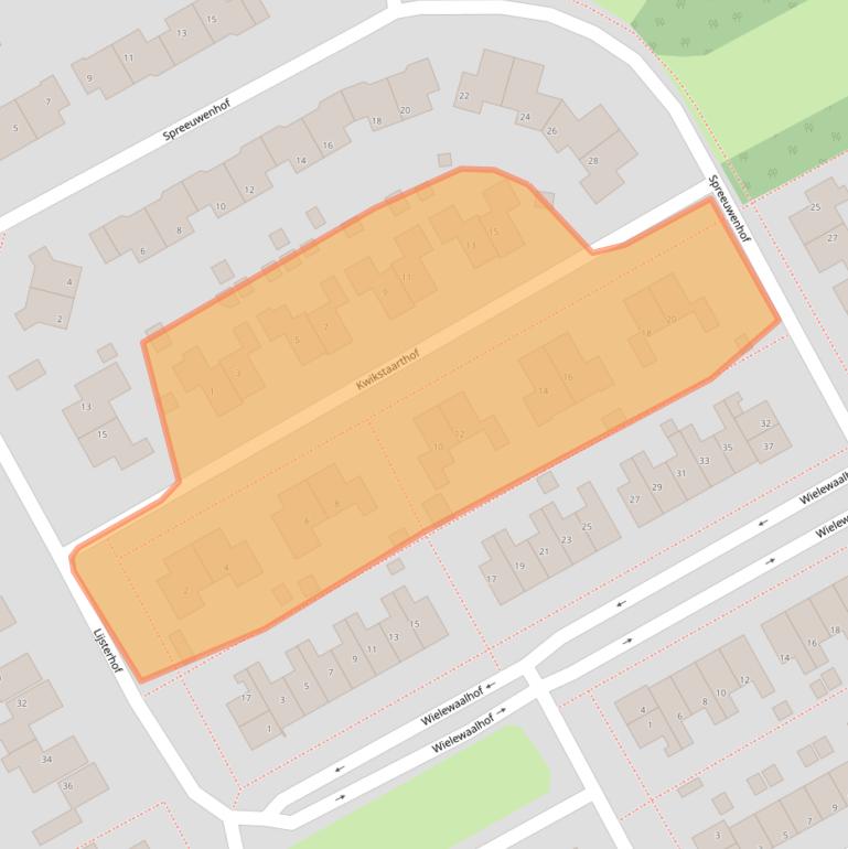 Kaart van postcodegebied 9502SK.