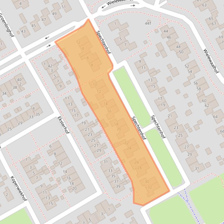 Kaart van postcodegebied 9502SL.