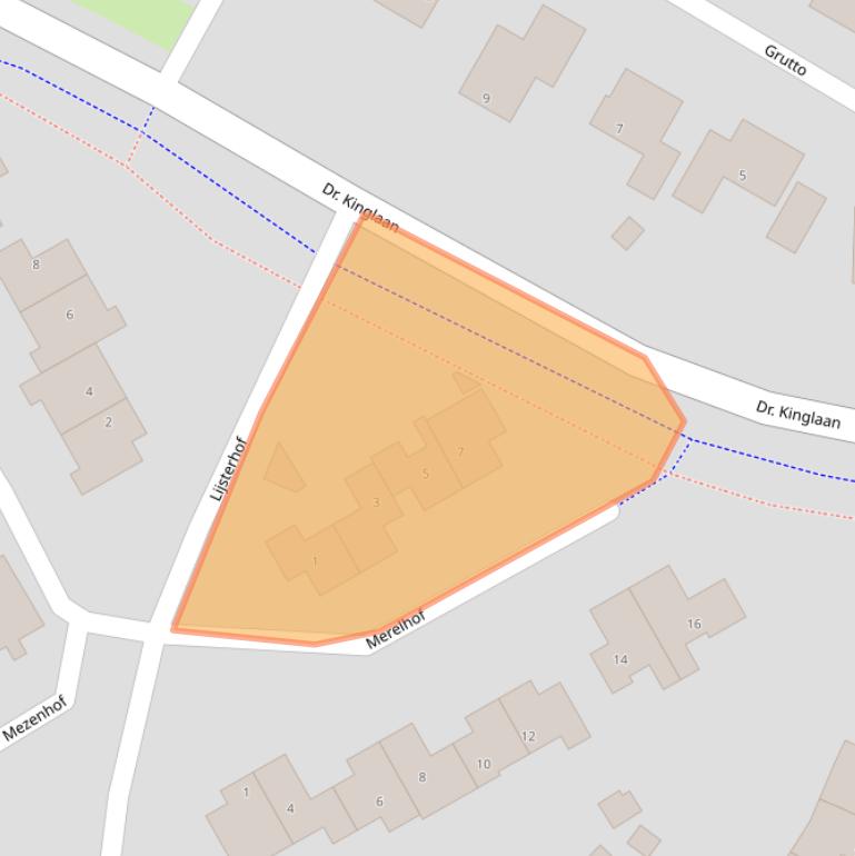 Kaart van postcodegebied 9502TH.