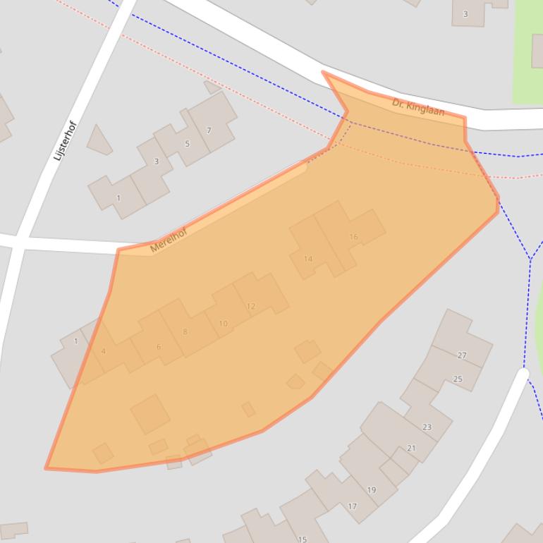 Kaart van postcodegebied 9502TJ.