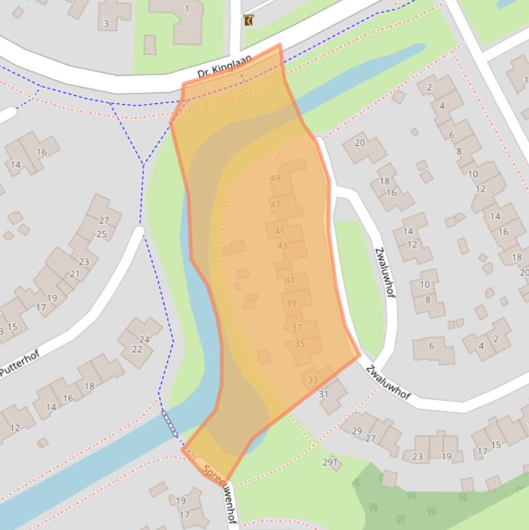 Kaart van postcodegebied 9502TV.