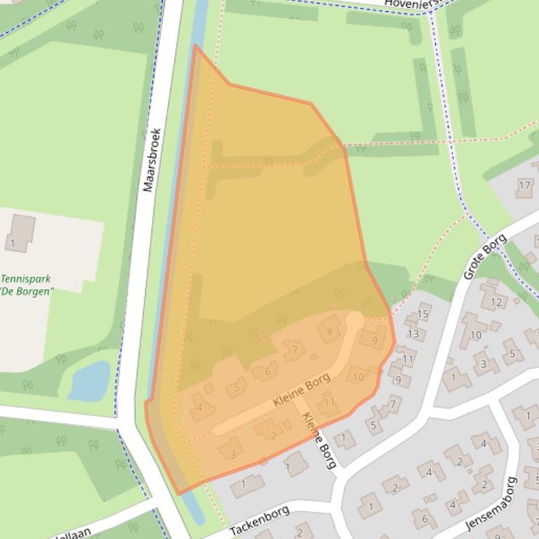Kaart van postcodegebied 9502VA.