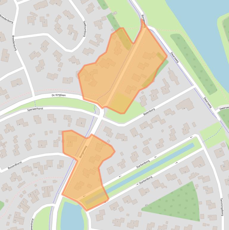 Kaart van postcodegebied 9502VB.