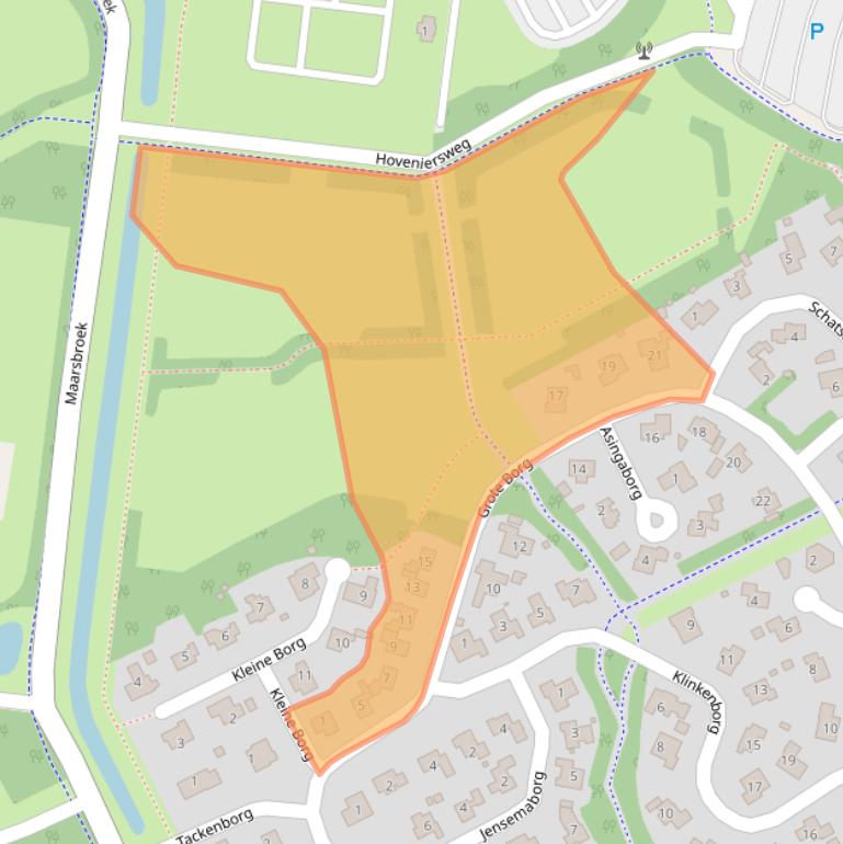 Kaart van postcodegebied 9502VK.