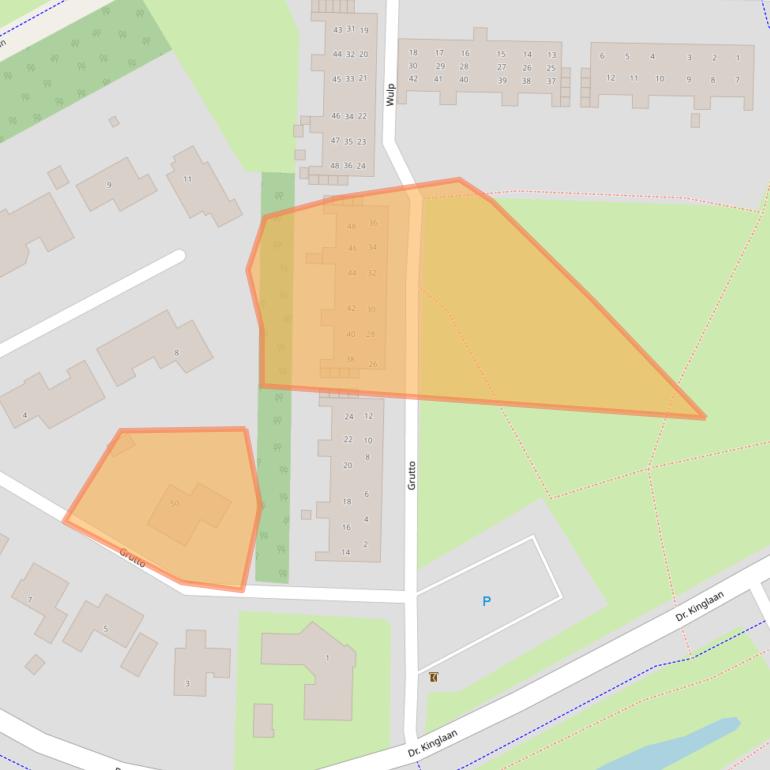 Kaart van postcodegebied 9502WL.