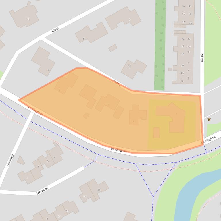 Kaart van postcodegebied 9502WN.