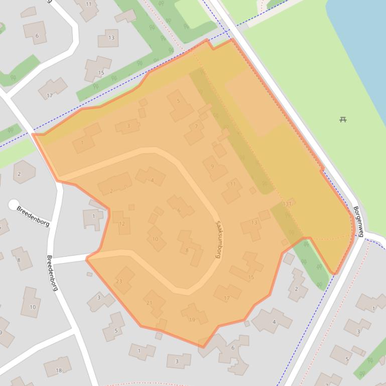 Kaart van postcodegebied 9502WT.