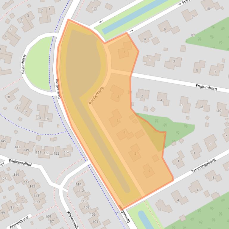 Kaart van postcodegebied 9502WV.