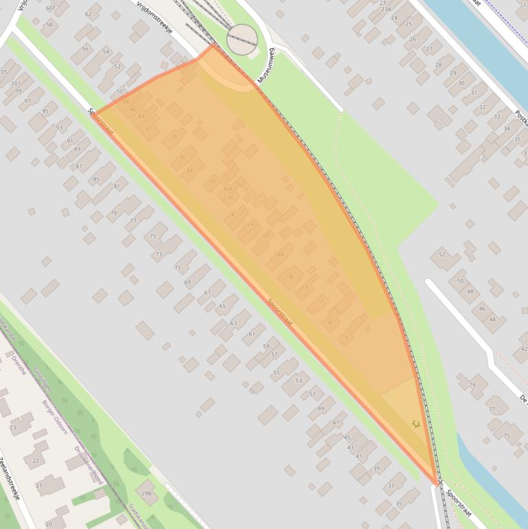 Kaart van postcodegebied 9503AR.