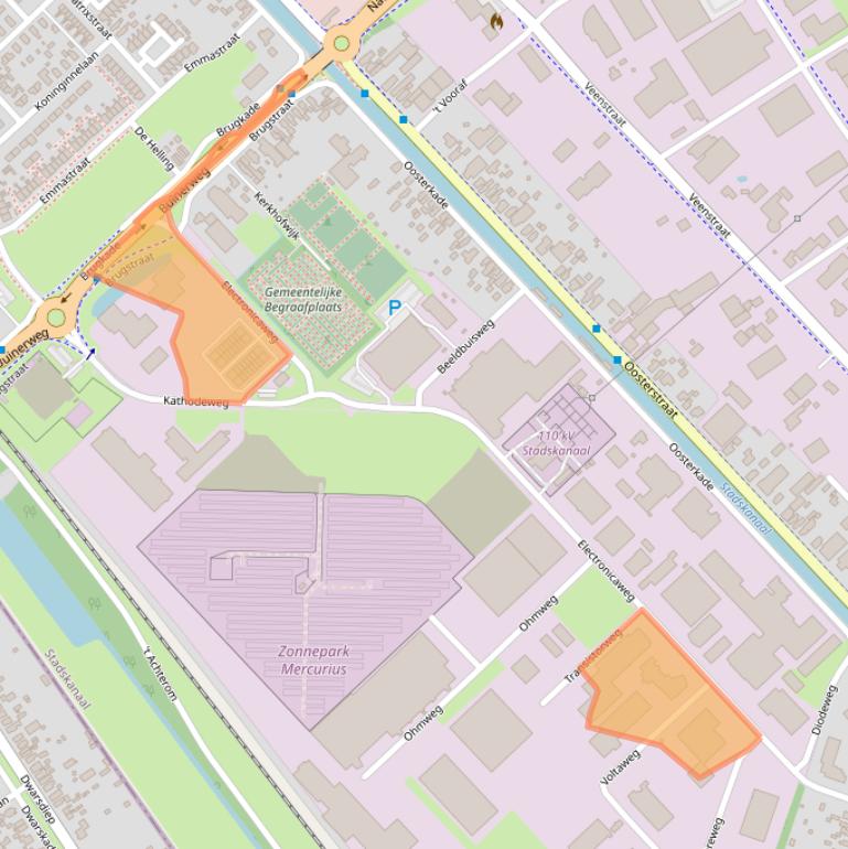 Kaart van postcodegebied 9503EX.