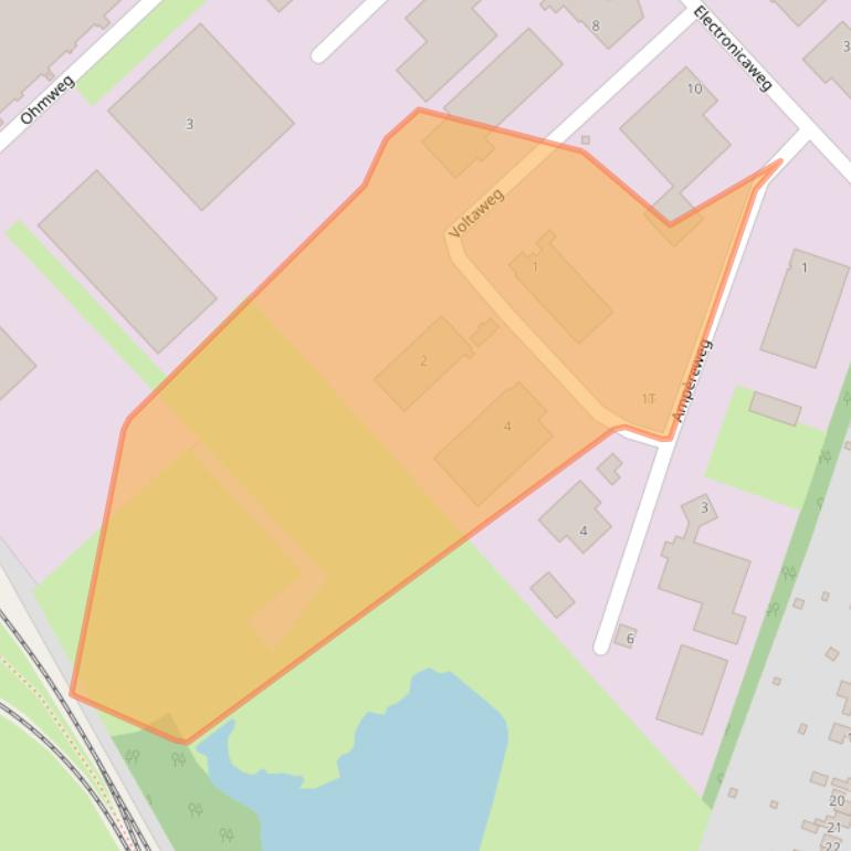 Kaart van postcodegebied 9503GR.