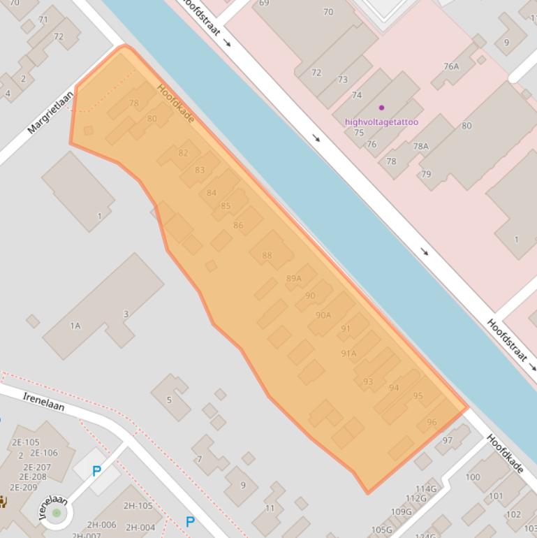 Kaart van postcodegebied 9503HD.