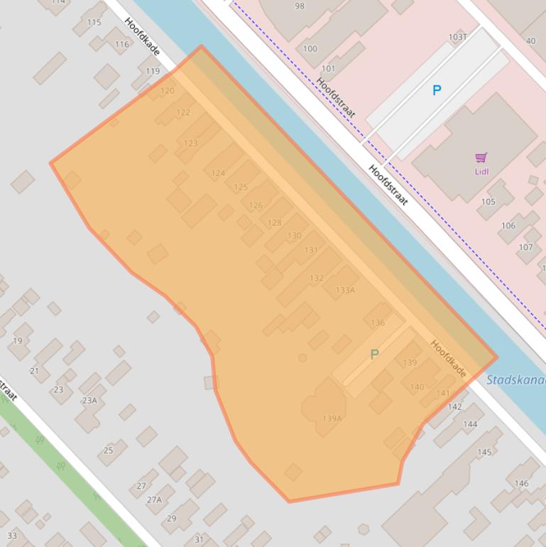 Kaart van postcodegebied 9503HG.