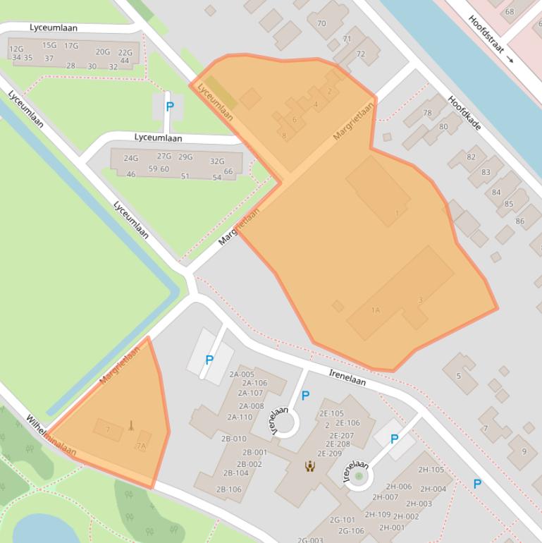 Kaart van postcodegebied 9503KA.