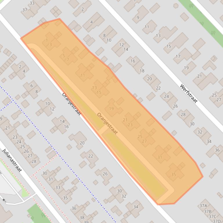 Kaart van postcodegebied 9503KG.