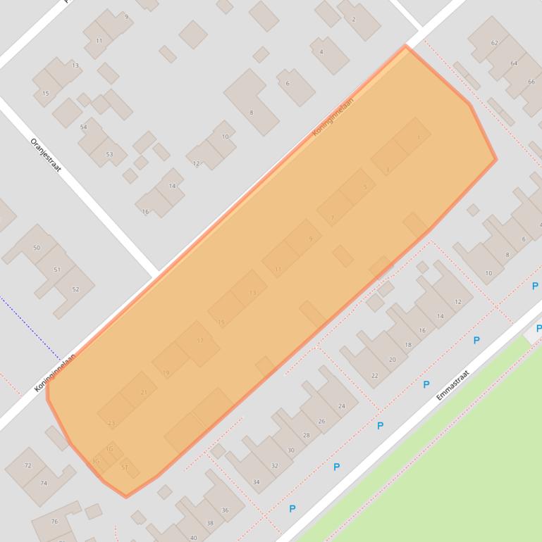 Kaart van postcodegebied 9503KK.