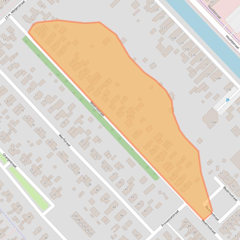 Kaart van postcodegebied 9503KN.
