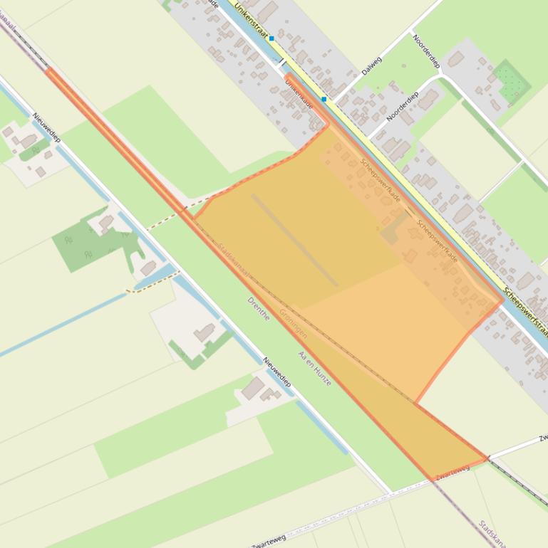 Kaart van postcodegebied 9503PA.