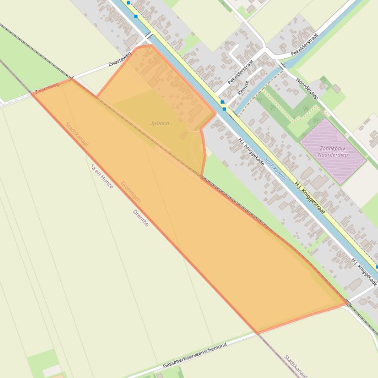 Kaart van postcodegebied 9503PC.