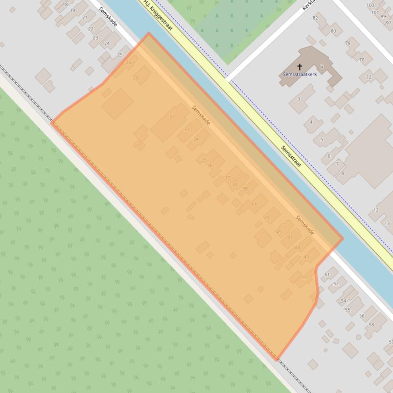 Kaart van postcodegebied 9503RB.