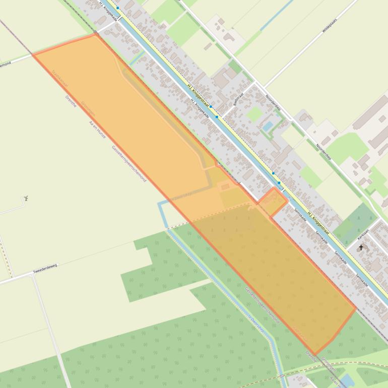 Kaart van postcodegebied 9503RM.