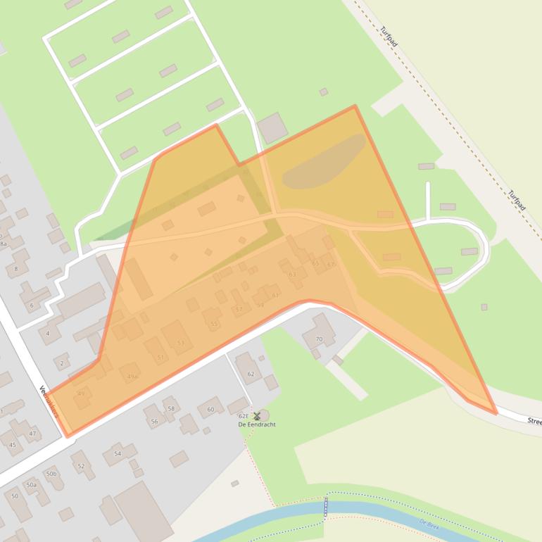 Kaart van postcodegebied 9511PS.