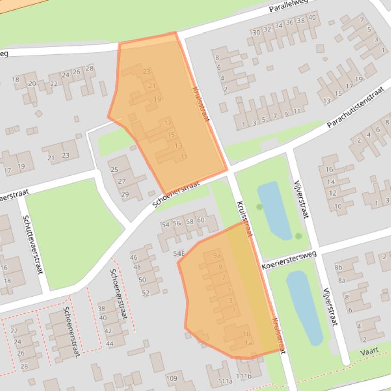 Kaart van postcodegebied 9514AP.