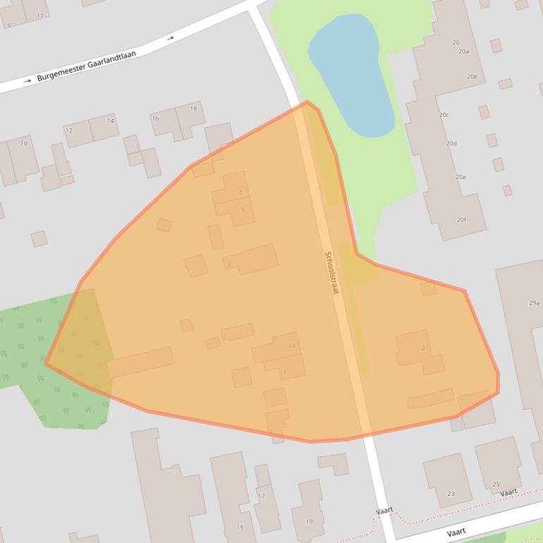 Kaart van postcodegebied 9514AZ.