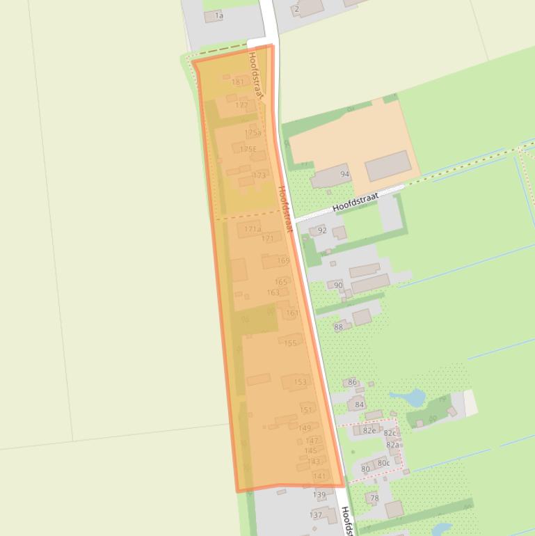 Kaart van postcodegebied 9514BD.