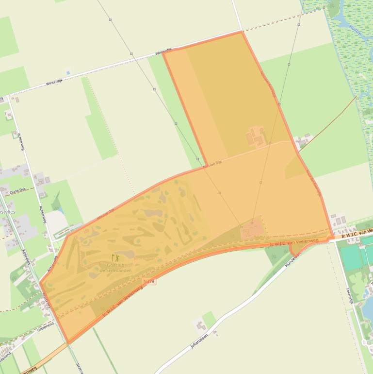 Kaart van postcodegebied 9514BX.