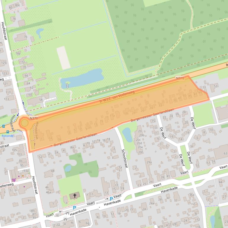 Kaart van postcodegebied 9514CK.