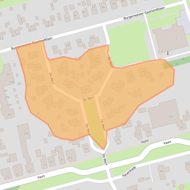 Kaart van postcodegebied 9514CN.