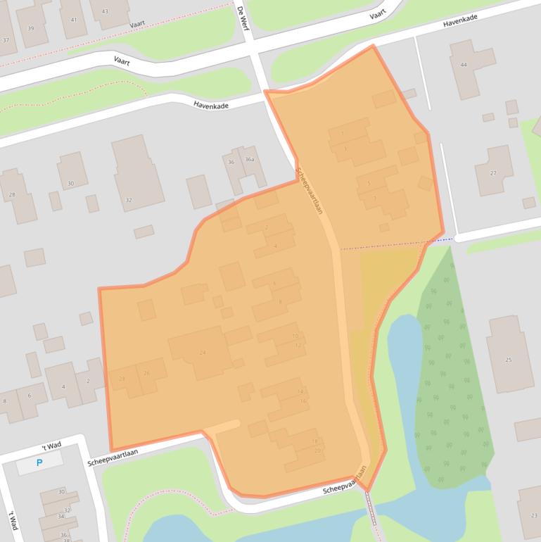 Kaart van postcodegebied 9514EA.