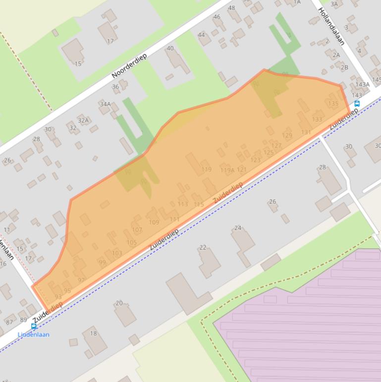 Kaart van postcodegebied 9521AC.