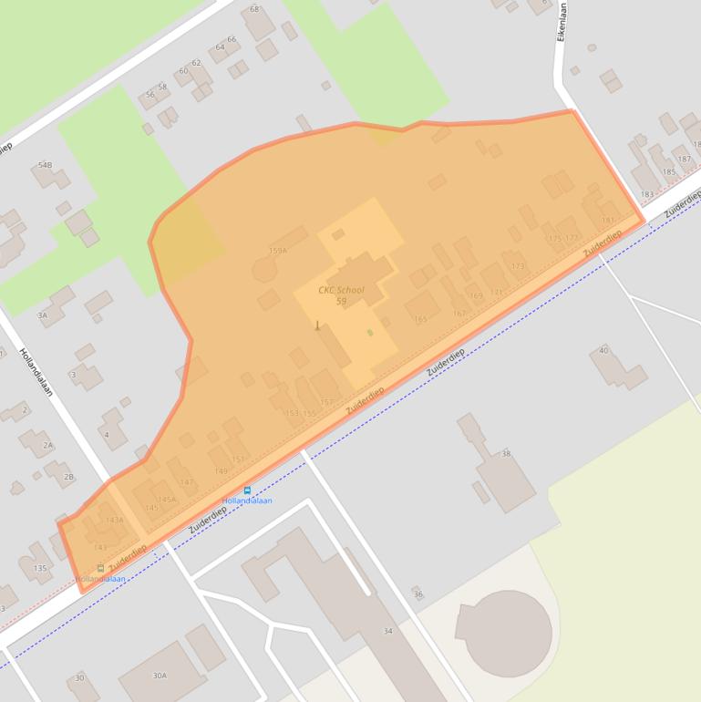 Kaart van postcodegebied 9521AD.