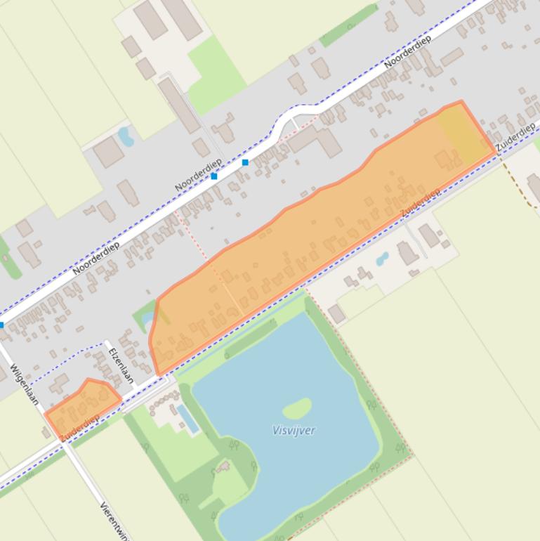 Kaart van postcodegebied 9521AM.