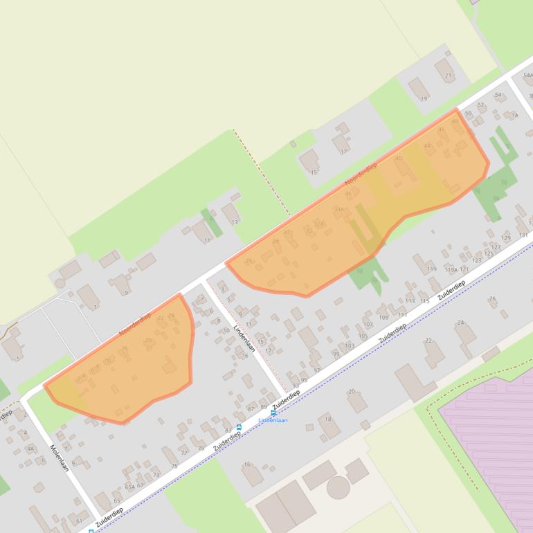 Kaart van postcodegebied 9521BD.