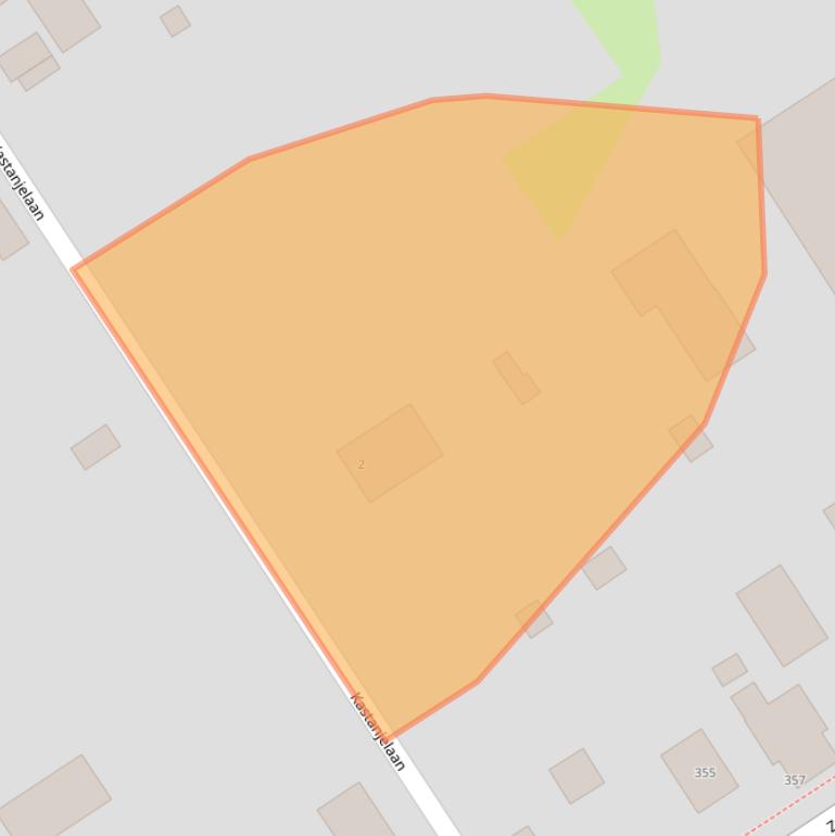 Kaart van postcodegebied 9521BZ.