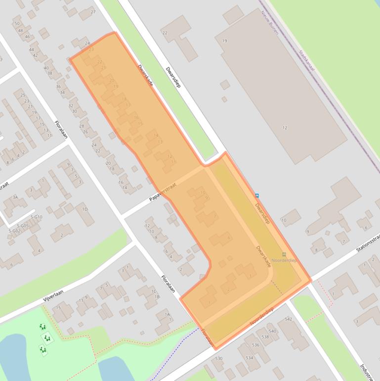 Kaart van postcodegebied 9521CL.