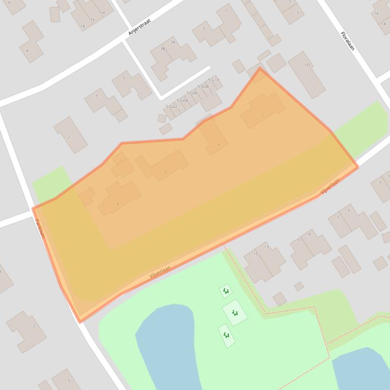 Kaart van postcodegebied 9521CZ.