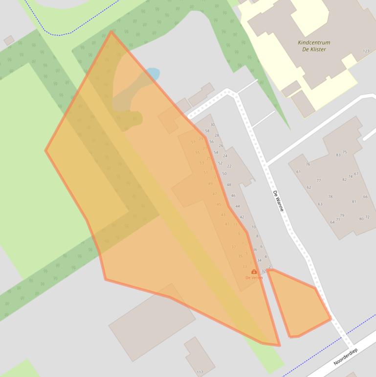Kaart van postcodegebied 9521DA.