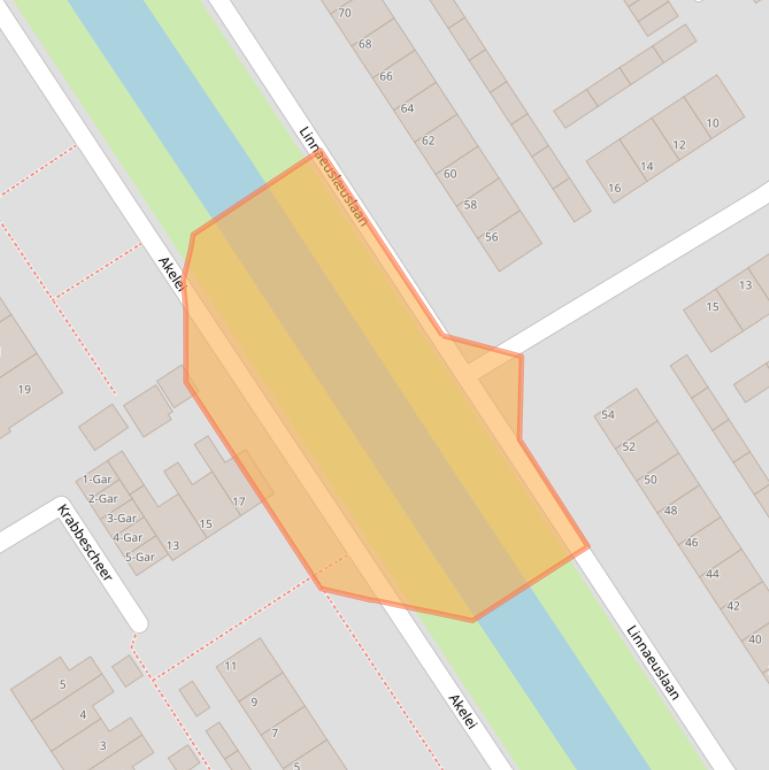 Kaart van postcodegebied 9521GM.