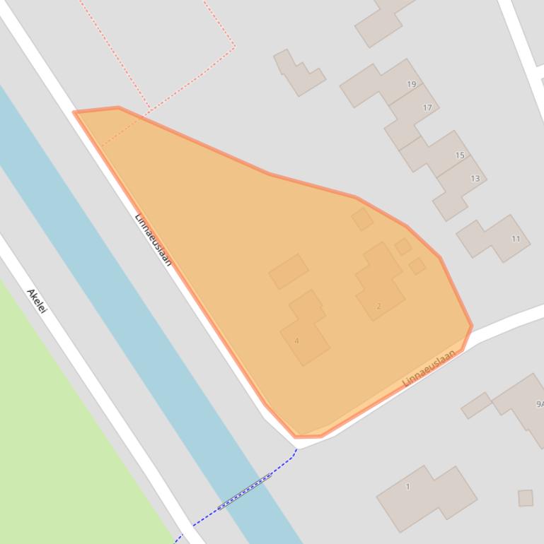 Kaart van postcodegebied 9521GP.